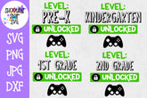 Grades Unlocked School Grade Milestones - School Milestones SVG - Last Day of School SVG - Bundle